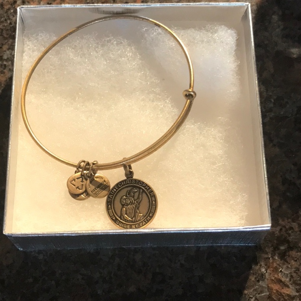 Alex and Ani Saint Christopher Charm Bangle